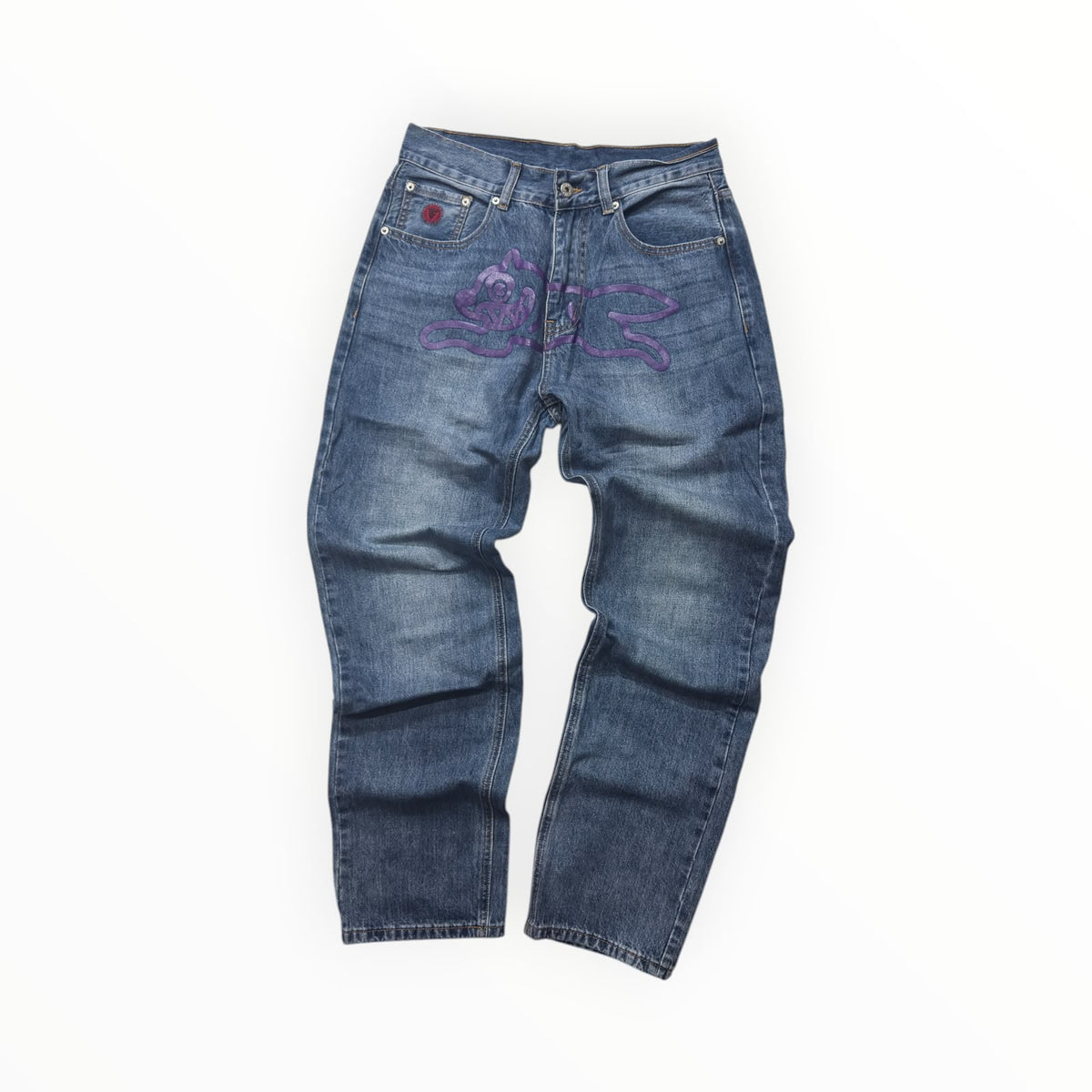 ICECREAM Men's Running Dog Denim Pant in Light Wash